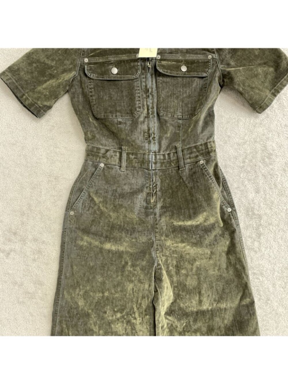 NWT Holiday Short Sleeve Flocked Jumpsuit  Women’s 6 Universal Thread J1786 - Picture 11 of 14